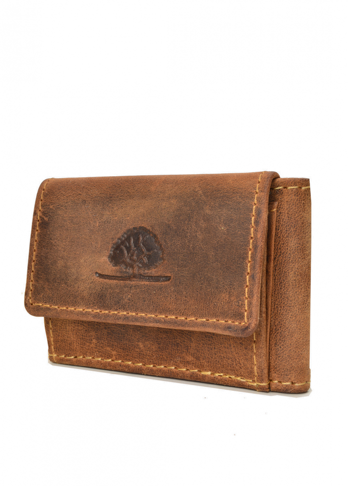 Vintage original Minibörse brown Leder